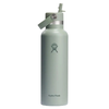 Gertuvė Hydro Flask Standard Mouth Flex Straw Cap Tonal Agave thermal bottle, 620 ml