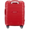 Kelioninis Samsonite kietas lagaminas Flux Spinner S 55 cm 37/44 l raudonas 4 ratukai TSA