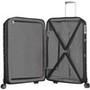 Kelioninis Samsonite vidutinio dydžio išplečiama lagaminas Flux Spinner M 68 cm 75/85 l juodas
