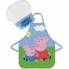 Fartuszek dziecięcy su czapką Peppa i George mėlyna komplektas kucharza