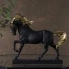 Eurofirany Euro užuolaidos C/HORSI/FIG/01 26X7X22 JUODA+AUKSINIS
