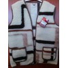 Merino vilnos liemenė, Napoleono raštas, terapinė liemenė, pašildymas po procedūrų, XXXL dydis, pilka ir ruda liemenė, vilnonė liemenė