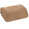 Koc narzuta 150x200 Bukla 2 smėlio spalva baranek su mikrofibry Eurofirany