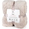 Eurofirany Euro užuolaidos D91/K/CARO 200X220 smėlio spalvos