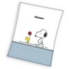 Koc polarowy 130x170 Snoopy balta mėlyna C24