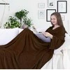 Pledas DecoKing Lazy, rudas, 170 cm x 200 cm