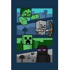 Kocyk polarowy 100x150 Minecraft 2022 Mobs and Shadows pled dziecięcy JF 02