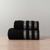 PREMIUM medvilninis rankšluostis LUXURY Juodas, 500g/m²