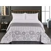 Dvipusė lovatiesė DecoKing ALHAMBRA 170x270 cm, pilkos/baltos spalvos