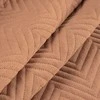 Eurofirany Dekoratyvinis liną imituojantis poliesterio užtiesalas, 200x220 cm, dygsniuotas lovos užtiesalas, minkštas mikropluošto pagrindas, universali miegamojo lovatiesė Lovatiesė