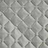Eurofirany Sidabrinis geometrinis aksominis užtiesalas, dvipusis dekoratyvinis lovos užtiesalas, 220x240 cm, karšto spaudimo dygsniavimas, modernus miegamojo dekoras, prabangi lovatiesė Lovatiesė