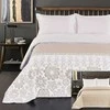 Dvipusė lovatiesė DecoKing ALHAMBRA 260x280 cm, baltos/smėlio spalvos