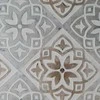 Eurofirany Mėlynas ornamentinis rankomis tapytas paveikslas ant drobės, 80x80 cm kvadratinis dekoratyvinis kūrinys, unikali meninė sienų dekoracija svetainei ar miegamajam, interjero detalė