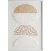 Eurofirany Abstraktaus boho stiliaus sienos meno kūrinys, baltas ir bėžinis minimalistinis gamtos įkvėptas dizainas, 40x60 cm įrėmintas dekoratyvinis paveikslas svetainei miegamajam, modernus interjero akcentas