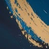 Eurofirany Abstraktaus meno sienų paveikslas, pilkos ir mėlynos spalvų gama, modernus dekoratyvinis paveikslas, 60x90 cm įrėminta drobė, minimalistinis interjero dekoras, stilinga namų puošmena