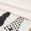 Eurofirany CHO/SPRING/Juodas/4 85X85 Baltas+Juodas VELVETAS
