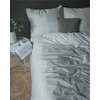 Detexpol Mėtų žalios spalvos damasto patalynės komplektas, 160x200 cm antklodės užvalkalas su dviem 70x80 cm pagalvių užvalkalais, 1 cm pločio juostelės, OEKO-TEX sertifikatas, medvilninė patalynė miegamajam