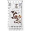 Detexpol DOG patalynė, MAYA MOO patalynės komplektas 100x135 cm PILKA (5002B)