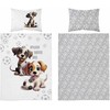 Detexpol DOG patalynė, MAYA MOO patalynės komplektas 100x135 cm PILKA (5002B)