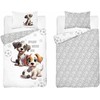Detexpol DOG patalynė, MAYA MOO patalynės komplektas 100x135 cm PILKA (5002B)