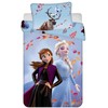 Patalynė bawełniana 100x135 Frozen Anna Elsa Kraina Lodu poszewka 40x60 dziecięca do łóżeczka