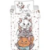 Patalynė bawełniana 100x135 Kot Marie Cat Przyjaciele balta smėlio sp. poszewka 40x60 JF24