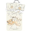 Patalynė bawełniana 100x135 Król Lew Simba Nala przyjaciele Lion King best friends kwiatki 4751 dziecięca do łóżeczka