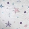 Patalynė bawełniana 100x135 Lilo i Stitch šviesiai violetinė poszewka 40x60 JF 24