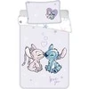 Patalynė bawełniana 100x135 Lilo i Stitch šviesiai violetinė poszewka 40x60 JF 24