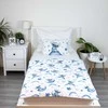 Patalynė bawełniana 100x135 Lilo i Stitch tęczowe dziecko balta mėlyna poszewka 40x60 JF24