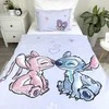 Patalynė bawełniana 100x135 Lilo i Stitch šviesiai violetinė poszewka 40x60 JF 24