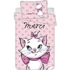 Patalynė bawełniana 100x135 Marie Cat Merci rožinė poszewka 40x60 JF24