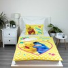 Patalynė bawełniana 100x135 Mikė Pukuotukas Uśmiech geltona poszewka 40x60 JF24