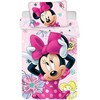Patalynė bawełniana 100x135 Myszka Mini Minnie Mouse rožinė 3433 poszewka 40x60
