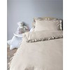Detexpol Patalynė DZIECIĘCA Z FALBANĄ 100x135 BAWEŁNA BEŻOWA BEIGE FALBANKA BOHO