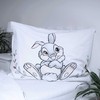 Patalynė bawełniana 140x200 Bambi sarenka jelonek wieniec balta 2794 dziecięca poszewka 70x90