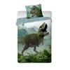 MCU Patalynė bawełniana 140x200 Dinozaur t rex 002 žalia poszewka 70x90