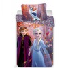 Patalynė bawełniana 140x200 Frozen 3617 Kraina Lodu Anna Elsa i Olaf las liście