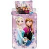 Patalynės komplektas Patalynė bawełniana 140x200 Frozen violetinė poszewka 70x90 Kids25