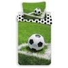 Patalynė bawełniana 140x200 Futbolo kamuolys boisko Football žalia ball 4317 młodzieżowa piłkarska kibica