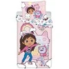 Patalynė bawełniana 140x200 Gabbi Koci domek rožinė poszewka 70x90 Gabby`s Dollhouse JF 02