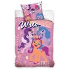 Patalynė bawełniana 140x200 Kucyki Pony rožinė poszewka 70x90 C24