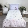 Patalynė bawełniana 140x200 Lilo i Stitch Heart šviesiai violetinė poszewka 70x90 JF 24