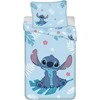 Patalynė bawełniana 140x200 Lilo i Stitch mėlyna poszewka 70x90 JF24