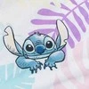 Patalynė bawełniana 140x200 Lilo i Stitch liście pastelowa kolorowa poszewka 70x90 JF24