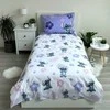Patalynė bawełniana 140x200 Lilo i Stitch violetinė poszewka 70x90 JF 02