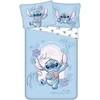 Patalynė bawełniana 140x200 Lilo i Stitch Wave mėlyna poszewka 70x90 JF24