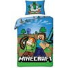 Halantex MINECRAFT vaikiška patalynė 140x200 STEVE ALEX CREEPER GAME Blocks BOW SWORD