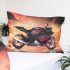 Patalynė bawełniana 140x200 Motor Motorbike Raudona juoda raudona poszewka 70x90