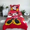 Patalynė bawełniana 140x200 Myszka Mini raudona serca Minnie Mouse poszewka 70x90 August 23
